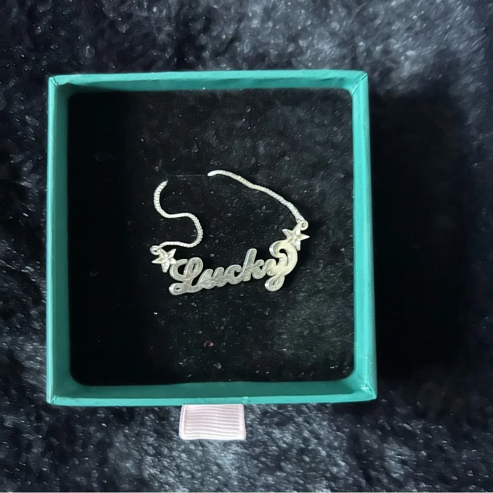 Lucky Sunday “She's So Lucky” Necklace in Sterling Silver
